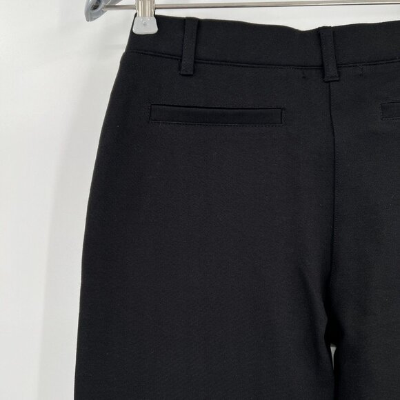 Quince Women's Black Ultra-Stretch Ponte Pants Boot Cut sz S Petite 30" NWOT - Picture 3 of 6